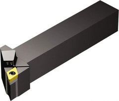 Sandvik Coromant - SDJCR/L..HP, Right Hand Cut, -3° Lead Angle, 32mm Shank Height x 25mm Shank Width, Neutral Rake Indexable Turning Toolholder - 170mm OAL, DCMT 11 T3 08, DCMT 3(2.5)2 Insert Compatibility, Series CoroTurn 107 - Exact Tool & Supply