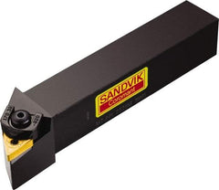 Sandvik Coromant - MTJNR/L, Right Hand Cut, -3° Lead Angle, 20mm Shank Height x 20mm Shank Width, Negative Rake Indexable Turning Toolholder - 125mm OAL, TNMG 16 04 08, TNMG 332 Insert Compatibility, Series T-Max P - Exact Tool & Supply