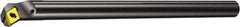 Sandvik Coromant - 18mm Min Bore Diam, 180mm OAL, 12mm Shank Diam, E..SDUPR/L -ER Indexable Boring Bar - DPMT 2(1.5)1, DPMT 07 02 04 Insert, Screw or Clamp Holding Method - Exact Tool & Supply