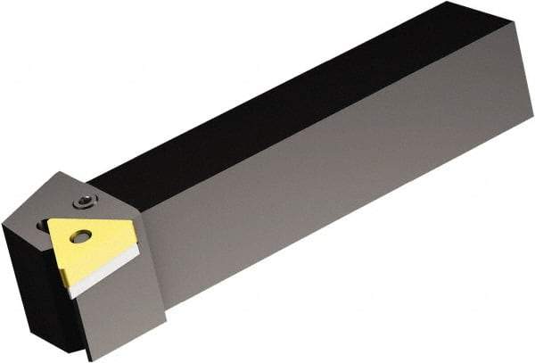 Sandvik Coromant - PTGNR/L, Right Hand Cut, -1° Lead Angle, 10mm Shank Height x 10mm Shank Width, Negative Rake Indexable Turning Toolholder - 70mm OAL, TNMG 11 03 04, TNMG 221 Insert Compatibility, Series T-Max P - Exact Tool & Supply