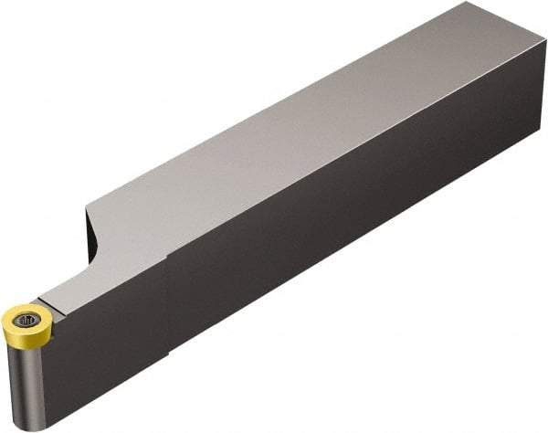 Sandvik Coromant - SRDC, Left Hand Cut, 25mm Shank Height x 25mm Shank Width, Neutral Rake Indexable Turning Toolholder - 150mm OAL, RCMT 08 03 M0 Insert Compatibility, Series CoroTurn 107 - Exact Tool & Supply