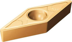 Sandvik Coromant - VBMT333 SMC Grade 1115 Carbide Turning Insert - TiAlN/AlCr2O3 Finish, 35° Diamond, 3/8" Inscr Circle, 3/16" Thick, 3/64" Corner Radius - Exact Tool & Supply