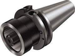 Sandvik Coromant - C8 System Size, CAT50 Taper, Modular Tool Holding System Adapter - 3-15/16" Projection, 3.1496" Body Diam, 7.9449" OAL, Through Coolant - Exact Tool & Supply