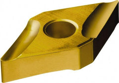 Sandvik Coromant - TCMT1.81.52 KM Grade 3210 Carbide Turning Insert - TiCN/Al2O3/TiN Finish, 60° Triangle, 7/32" Inscr Circle, 3/32" Thick, 1/32" Corner Radius - Exact Tool & Supply