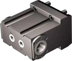 Sandvik Coromant - Right Hand Cut, C4 Modular Connection, Adapter/Mount Lathe Modular Clamping Unit - 40mm Square Shank Diam, 4.488" OAL, Through Coolant - Exact Tool & Supply