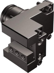 Sandvik Coromant - Neutral Cut, Adapter/Mount Lathe Modular Clamping Unit - 80mm Square Shank Diam, 6.299" OAL, Through Coolant - Exact Tool & Supply