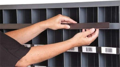 Aigner Index - 32-5/8" Long x 1-1/8" Wide, Self Adhesive Back, Label Holder - Exact Tool & Supply