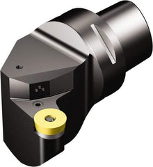 Sandvik Coromant - Left Hand Cut, Size C10, RCMX 32 09 00 Insert Compatiblity, External Modular Turning & Profiling Cutting Unit Head - 70mm Ctr to Cutting Edge, 130mm Head Length, Through Coolant, Series T-Max P - Exact Tool & Supply