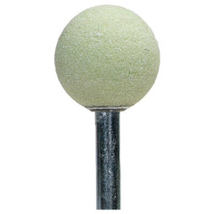 1″ × 1″ 1/4″ Spindle Quantum Mounted Point A25 80 Grit Ceramic Alumina - Exact Tool & Supply