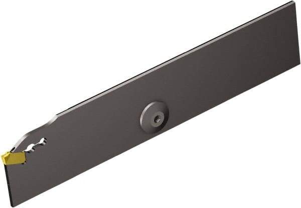 Sandvik Coromant - 1.2559" Blade Height, 0.0886" Blade Width, 5.9055" OAL, Right Hand Cut, Single End Indexable Cut-Off Blade - 33mm Max Depth of Cut, QD-NR/L1..C..A Blade, CoroCut QD Series - Exact Tool & Supply