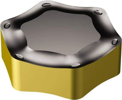 Sandvik Coromant - HNGX090520 KM Grade 3330 Carbide Milling Insert - TiCN/Al2O3/TiN Finish, 5.56mm Thick, 16.2mm Inscribed Circle - Exact Tool & Supply
