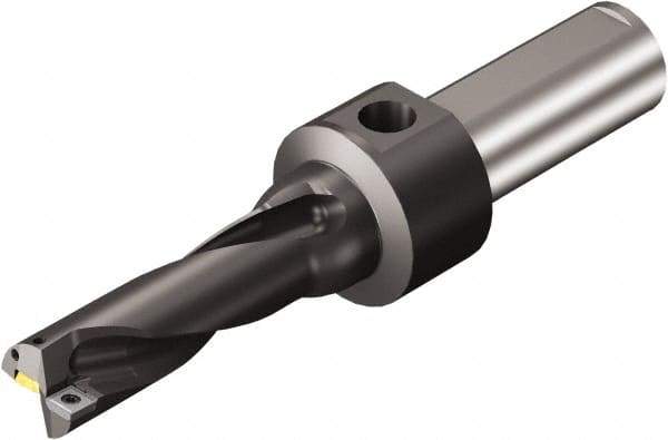 Sandvik Coromant - 161.93mm Max Drill Depth, 3xD, 53.98mm Diam, Indexable Insert Drill - 38.1mm Shank Diam, 1.5 Cylindrical Shank - Exact Tool & Supply