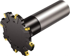 Sandvik Coromant - 42 Connection, 97mm Cutter Diam, 1.6535" Hole Diam, 8 Tooth Indexable Slotting Cutter - R331.52..Axx..R Toolholder, N331.1A-08 Insert, Right Hand Cutting Direction - Exact Tool & Supply