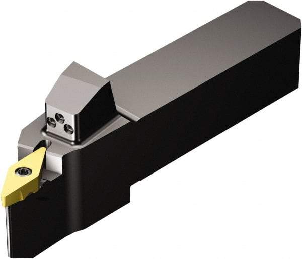 Sandvik Coromant - QS-TR-V..R/L..HP, Right Hand Cut, -3° Lead Angle, 20mm Shank Height x 20mm Shank Width, Neutral Rake Indexable Turning Toolholder - 113mm OAL, TR-VB1308 Insert Compatibility, Series CoroTurn TR - Exact Tool & Supply