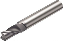 Sandvik Coromant - 3mm, 7mm LOC, 6mm Shank Diam, 57mm OAL, 1 Flute, Solid Carbide Square End Mill - TiCN Finish, 30° Helix, Centercutting, Right Hand Cut, Right Hand Flute, Series CoroMill Plura - Exact Tool & Supply