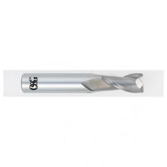 3/4 Dia. x 4 Overall Length 2-Flute .030 C/R Solid Carbide SE End Mill-Round Shank-Center Cutting-Uncoated - Exact Tool & Supply