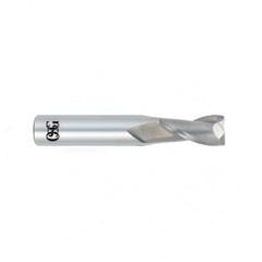 1 Dia. x 4 Overall Length 2-Flute .045 C/R Solid Carbide SE End Mill-Round Shank-Center Cutting-Uncoated - Exact Tool & Supply