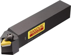 Sandvik Coromant - CTTPR/L, Right Hand Cut, 30° Lead Angle, 25mm Shank Height x 25mm Shank Width, Positive Rake Indexable Turning Toolholder - 150mm OAL, TPUN 16 03 08, TPU 322 Insert Compatibility, Series T-Max S - Exact Tool & Supply