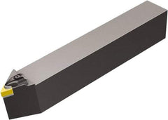 Sandvik Coromant - CDNNN, Neutral Cut, 27.5° Lead Angle, 50mm Shank Height x 40mm Shank Width, Negative Rake Indexable Turning Toolholder - 300mm OAL, DNGN 15 07 08, DNG 452 Insert Compatibility, Series T-Max - Exact Tool & Supply