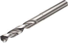 Sandvik Coromant - 11.14mm 135° Solid Carbide Jobber Drill - Uncoated, Right Hand Cut, Cylindrical Shank, 105mm OAL - Exact Tool & Supply