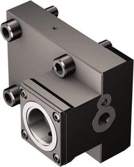 Sandvik Coromant - Right Hand Cut, C4 Modular Connection, Adapter/Mount Lathe Modular Clamping Unit - 40mm Square Shank Diam, 2.835" OAL, Through Coolant - Exact Tool & Supply