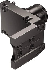 Sandvik Coromant - Neutral Cut, Lathe Modular Clamping Unit - 80mm Square Shank Diam, 7.52" OAL, Through Coolant - Exact Tool & Supply