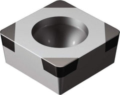 Sandvik Coromant - SCGW32.51 Grade 7025 CBN Turning Insert - 90° Square, 3/8" Inscr Circle, 5/32" Thick, 1/64" Corner Radius - Exact Tool & Supply