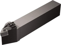 Sandvik Coromant - DDNNR/L..-3, Right Hand Cut, 27.5° Lead Angle, 32mm Shank Height x 25mm Shank Width, Negative Rake Indexable Turning Toolholder - 170mm OAL, DNGQ 15 07 08, DNGQ 452 Insert Compatibility, Series T-Max P - Exact Tool & Supply
