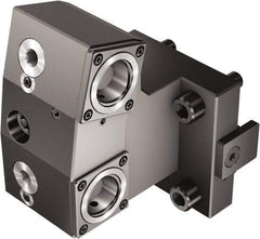 Sandvik Coromant - Right Hand Cut, C4 Modular Connection, Adapter/Mount Lathe Modular Clamping Unit - 40mm Square Shank Diam, 4.488" OAL, Through Coolant - Exact Tool & Supply