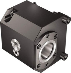 Sandvik Coromant - Right Hand Cut, C4 Modular Connection, Adapter/Mount Lathe Modular Clamping Unit - 40mm Square Shank Diam, 3.071" OAL, Through Coolant - Exact Tool & Supply