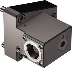 Sandvik Coromant - Right Hand Cut, C3 Modular Connection, Adapter/Mount Lathe Modular Clamping Unit - 32mm Square Shank Diam, 3.622" OAL, Through Coolant - Exact Tool & Supply