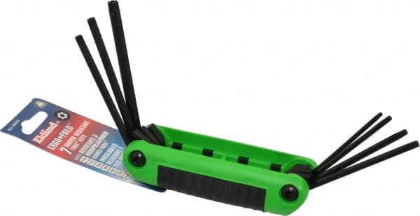 Eklind - 7 Piece T10 to T40 Fold-Up Torx Key Set - Exact Tool & Supply