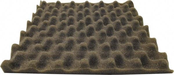 Singer Safety - 27" Long x 54" Wide, Polyester Polyurethane Convoluted Foam - Dept of Transportation MVSS #302, Underwriters Laboratories UL94 #HF-1 Specification, Charcoal Gray - Exact Tool & Supply