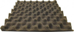 Singer Safety - 27" Long x 54" Wide, Polyester Polyurethane Convoluted Foam - Dept of Transportation MVSS #302, Underwriters Laboratories UL94 #HF-1 Specification, Charcoal Gray - Exact Tool & Supply