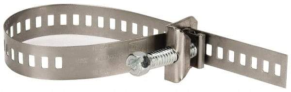 IDEAL TRIDON - SAE Size 32, 11/16 to 2-5/8" Diam, Stainless Steel Double Lock Hose Worm Drive Clamp - Material Grade 301 - Exact Tool & Supply