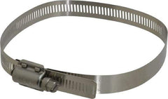 IDEAL TRIDON - SAE Size 80, 2-7/16 to 5-1/2" Diam, Stainless Steel Quick Engagement Hose Worm Drive Clamp - Material Grade 304 - Exact Tool & Supply