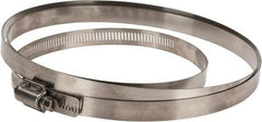 IDEAL TRIDON - SAE Size 318, 17-1/2 to 20-3/8" Diam, Stainless Steel Quick Engagement Hose Worm Drive Clamp - Material Grade 304 - Exact Tool & Supply