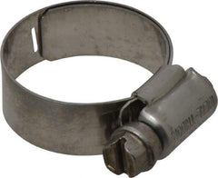 IDEAL TRIDON - SAE Size 12, 11/16 to 1-1/4" Diam, Stainless Steel Lined Worm Drive Clamp - Material Grade 316 - Exact Tool & Supply