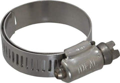 IDEAL TRIDON - SAE Size 16, 3/4 to 1-1/2" Diam, Stainless Steel Lined Worm Drive Clamp - Material Grade 316 - Exact Tool & Supply
