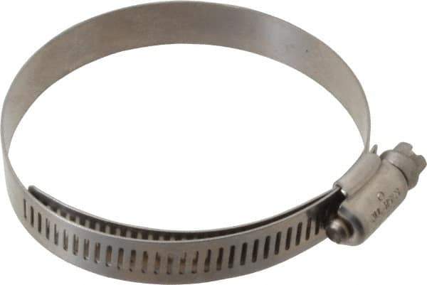 IDEAL TRIDON - SAE Size 40, 2-1/16 to 3" Diam, Stainless Steel Lined Worm Drive Clamp - Material Grade 316 - Exact Tool & Supply