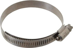 IDEAL TRIDON - SAE Size 40, 2-1/16 to 3" Diam, Stainless Steel Lined Worm Drive Clamp - Material Grade 316 - Exact Tool & Supply