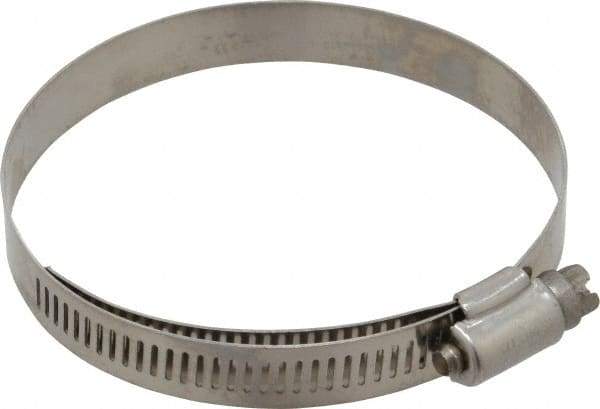 IDEAL TRIDON - SAE Size 48, 2-9/16 to 3-1/2" Diam, Stainless Steel Lined Worm Drive Clamp - Material Grade 316 - Exact Tool & Supply