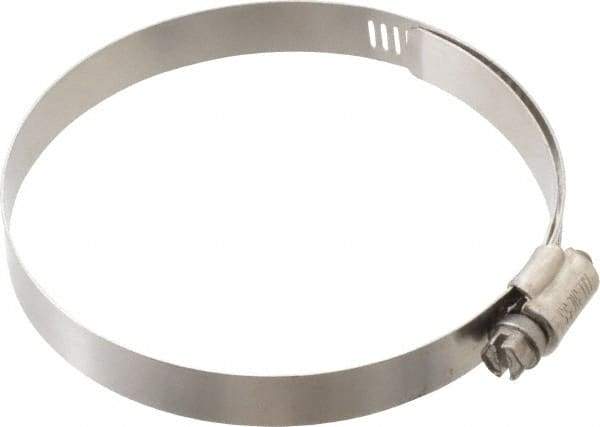 IDEAL TRIDON - SAE Size 52, 2-13/16 to 3-3/4" Diam, Stainless Steel Lined Worm Drive Clamp - Material Grade 316 - Exact Tool & Supply