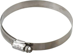 IDEAL TRIDON - SAE Size 56, 3-1/16 to 4" Diam, Stainless Steel Lined Worm Drive Clamp - Material Grade 316 - Exact Tool & Supply