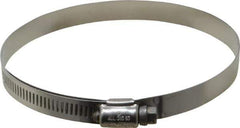 IDEAL TRIDON - SAE Size 72, 4-1/16 to 5" Diam, Stainless Steel Lined Worm Drive Clamp - Material Grade 316 - Exact Tool & Supply