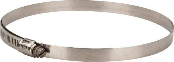 IDEAL TRIDON - SAE Size 96, 5-9/16 to 6-1/2" Diam, Stainless Steel Lined Worm Drive Clamp - Material Grade 316 - Exact Tool & Supply