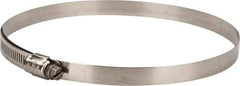 IDEAL TRIDON - SAE Size 96, 5-9/16 to 6-1/2" Diam, Stainless Steel Lined Worm Drive Clamp - Material Grade 316 - Exact Tool & Supply