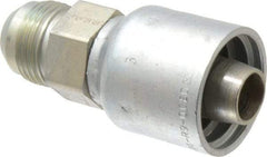 Parker - 1-1/16-12 Male JIC 37D Flare Steel Hydraulic Hose Male Rigid Fitting - -12 Hose Size, 3/4" Hose Diam, Series 43 - Exact Tool & Supply