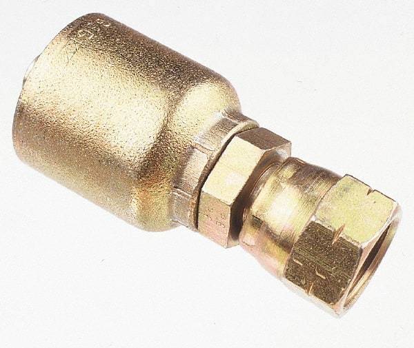 Parker - 1/2 Thread Hydraulic Hose Fitting - -8 Hose Size, 1/2" Hose Diam - Exact Tool & Supply
