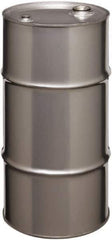 Made in USA - 16 Gallon Cylindrical Stainless Steel Tight Head Drum - 27" High x 14" Diam - Exact Tool & Supply